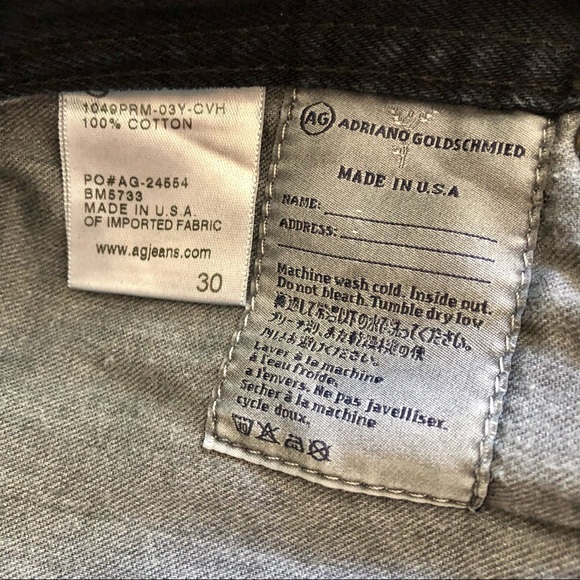 AG Adriano Goldschmied Jeans Women’s 30 The Protege Straight Leg Blue Denim Boho - Picture 5 of 9